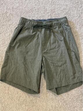 Eddie Bauer Casual Olive Green Drawstring Shorts